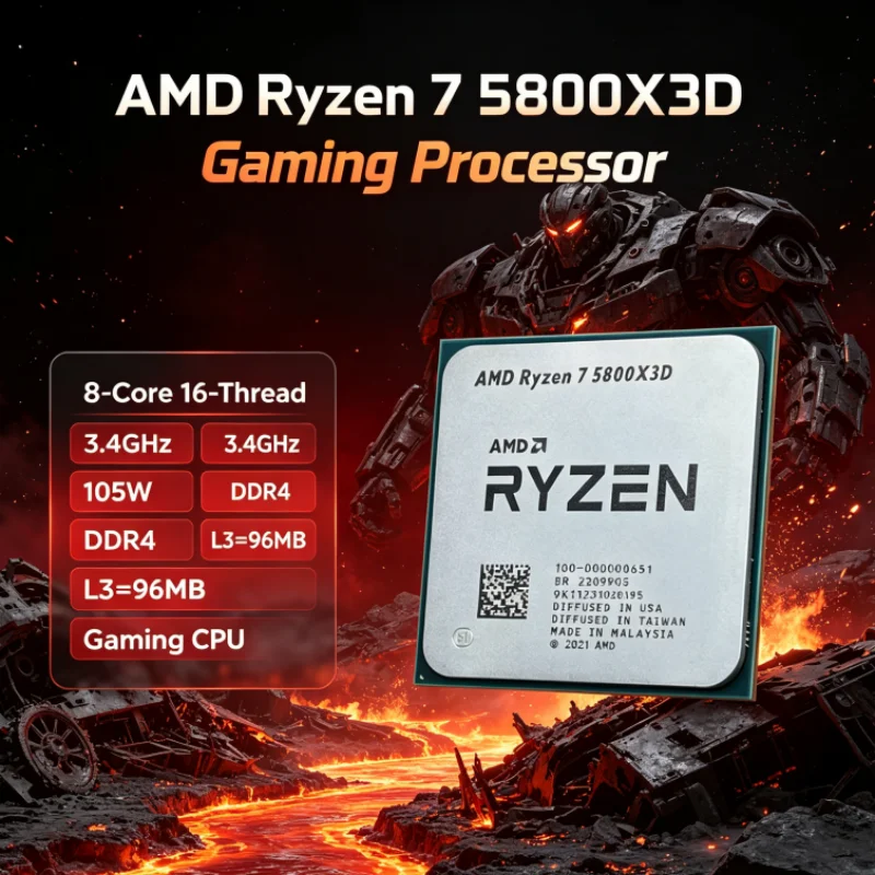 Amd Cpu Ryzen 7 - Procesador para Juegos AMD R7 5800X3D