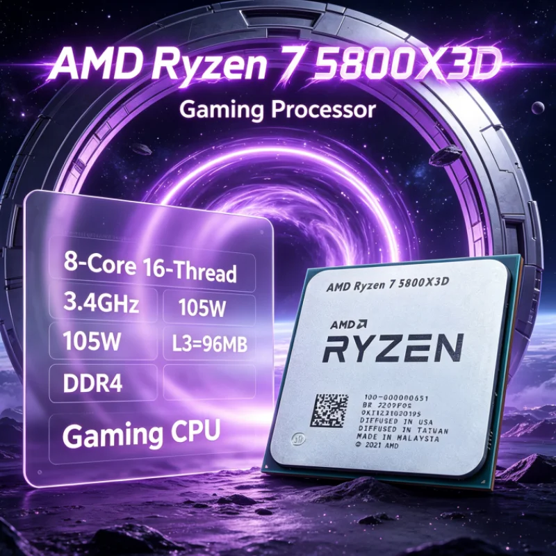 Procesador AMD R7 5800X3D 96 M - Amd Cpu Ryzen 7 reseña y precio