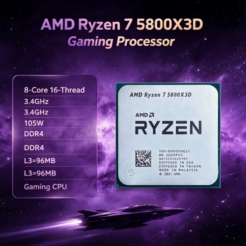 Procesador AMD R7 5800X3D 96 M - Amd Cpu Ryzen 7 reseña y precio