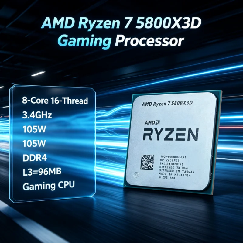 Procesador AMD R7 5800X3D 96 M - Amd Cpu Ryzen 7 reseña y precio